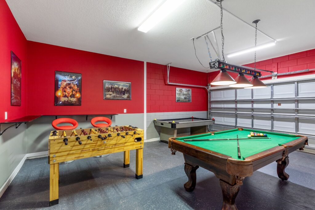 Games Room in our vacation villa in Watersong for fun time inside